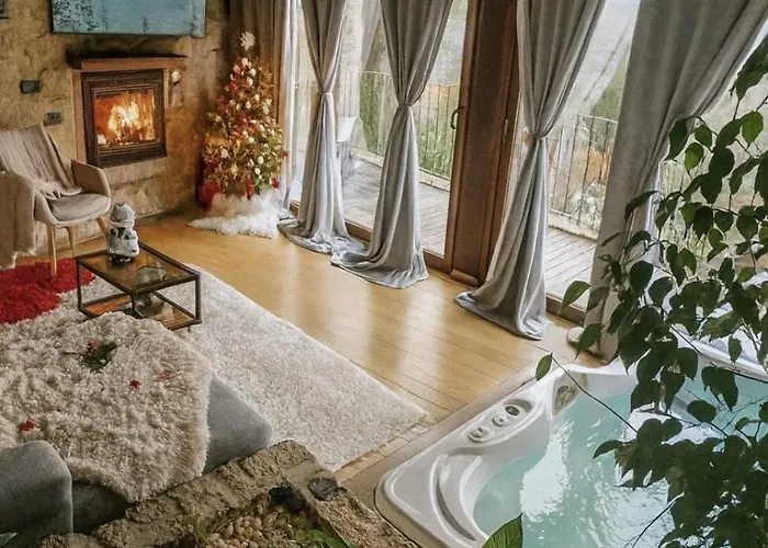 假日公园 Casa Favo De Mel - Lareira & Jacuzzi Privado - Piscina 阿尔库什迪瓦尔德维什